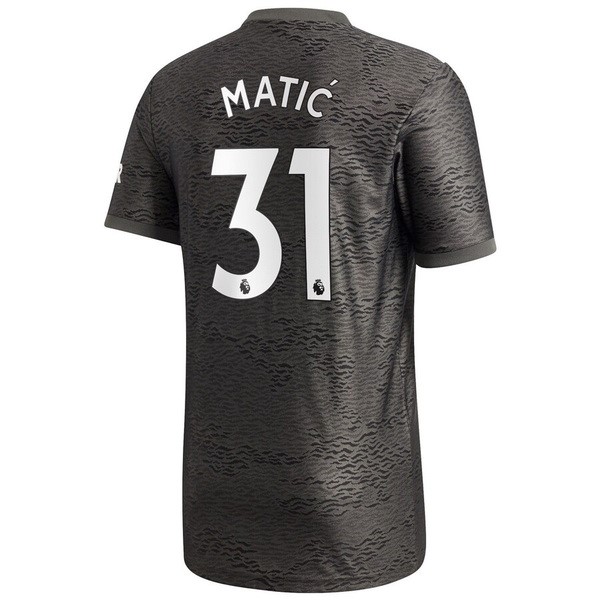 Camiseta Manchester United NO.31 Matic 2ª 2020-2021 Negro